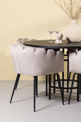 Venture Home Matgrupp Copenhagen med 4 st Limhamn Matstolar