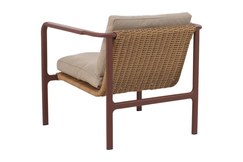 Brafab Motty Fåtölj Zin Red / Teddy Beige