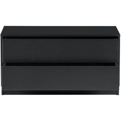 WOOOD FINCA TV-bänk 75 cm Djup Svart [FSC] Pine