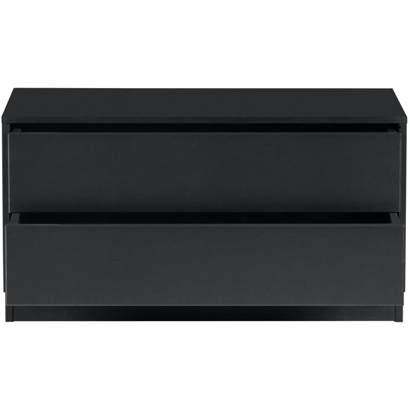 WOOOD FINCA TV-bänk 75 cm Djup Svart [FSC] Pine