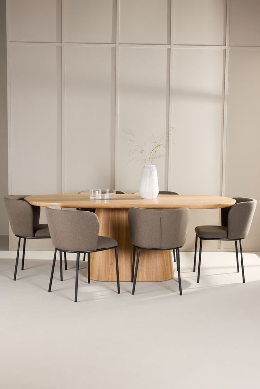 Venture Home Matbord Stjärnö med Edina Stol