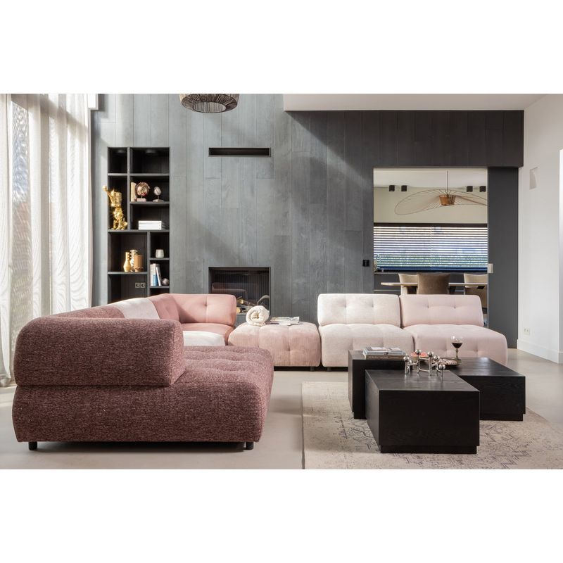 WOOOD Pim Sidobord Trä Svart - Set om 3