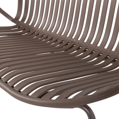 WOOOD Bruce Trädgårdsbänk 2-sits Polypropen/Metall Lila/Brun