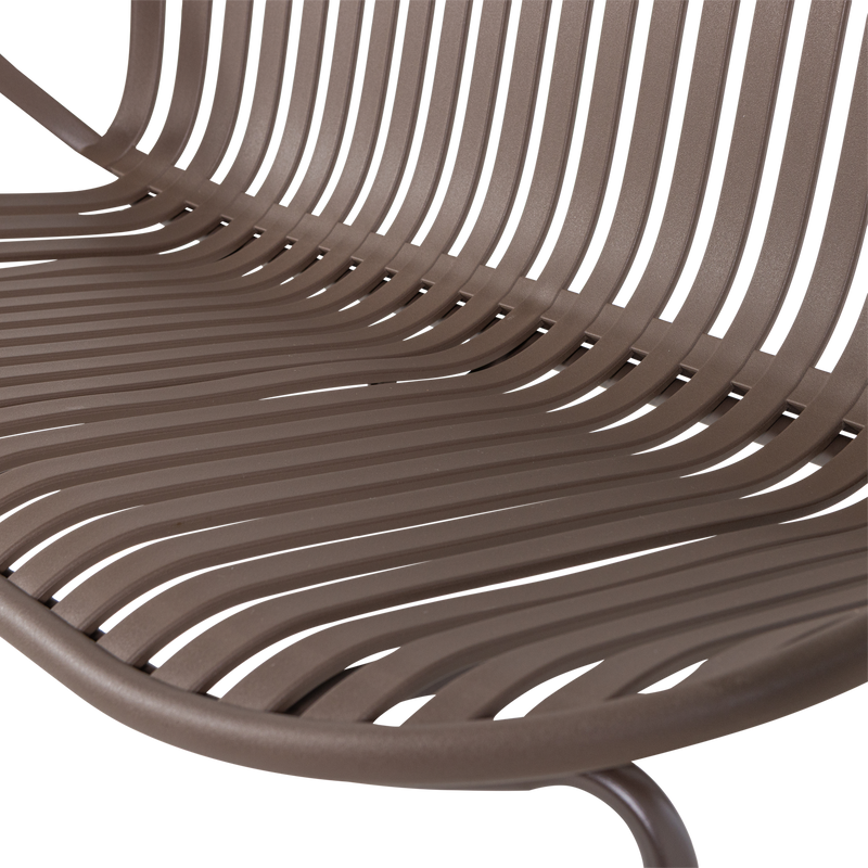 WOOOD Bruce Trädgårdsbänk 2-sits Polypropen/Metall Lila/Brun