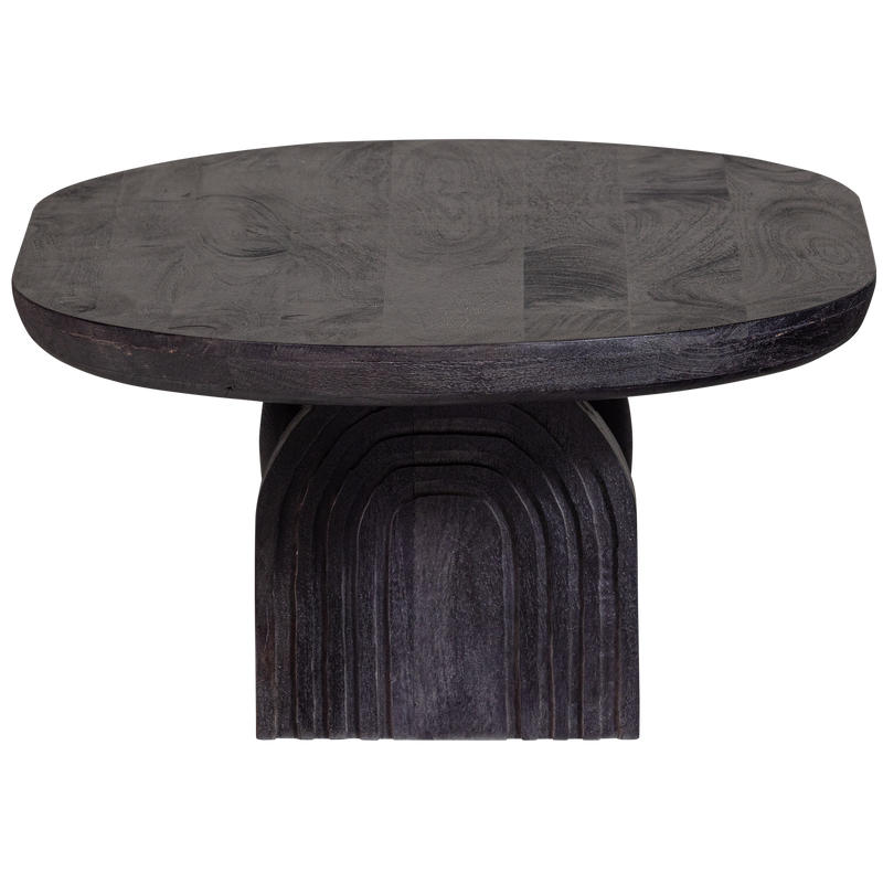 WOOOD STEPPE Soffbord i Mango Trä Svart