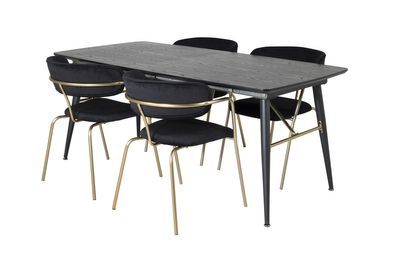 Venture Home Gold Rektangulär Matgrupp