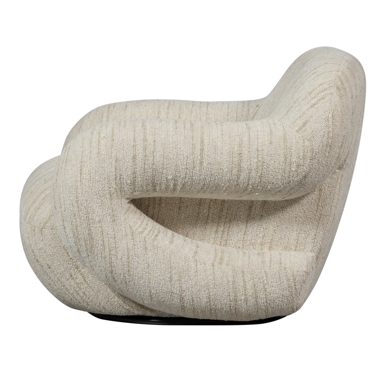 WOOOD Folke Fåtölj i Chenille Natural Melange