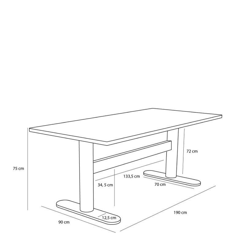 Hübsch Forma Skåp Natur 48x34xh90cm