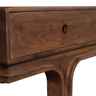 WOOOD Staes TV-bänk med 3 lådor i Mangoträ och Valnöt