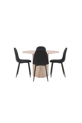 Venture Home Matgrupp Olivia med 4st matstolar Polar