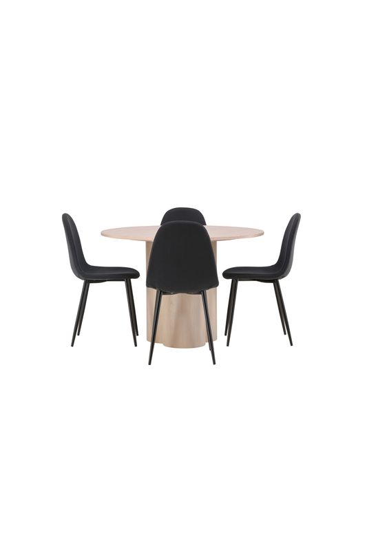 Venture Home Matgrupp Olivia med 4st matstolar Polar