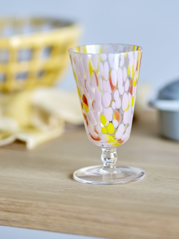 Bloomingville Lilya Wine Glas, Rose, Glas 27,5 cl 4-pack