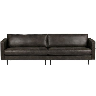 WOOOD Rodeo Classic Soffa 3-sits Eco Läder Svart