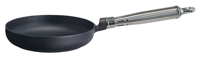 Ronneby Bruk, Maestro Stekpanna Gjutjärn 20 cm Rund Kant & Rostfritt Handtag