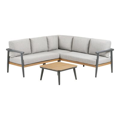 House Nordic Comillas Hörn Loungeset Grå Beige