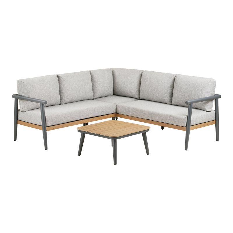 House Nordic Comillas Hörn Loungeset Grå Beige