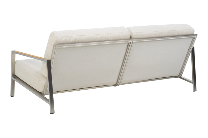 Brafab Naos 2,5-sits soffa Stainless steel / Dot beige