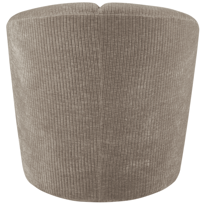 WOOOD Mojo Svängbar Fåtölj i Vävd Ribbad Tyg Mörk