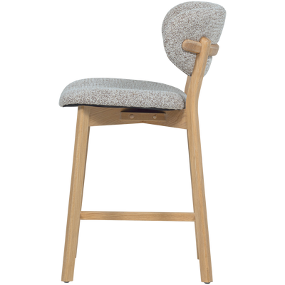 WOOOD UDAR Barstol Natur med Träram