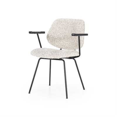 Eleonora Stol Jon med armstöd - Beige Maywood