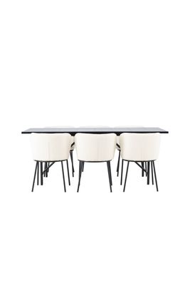 Venture Home Matgrupp Astrid med stolarna Edina