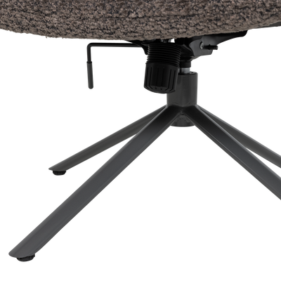 WOOOD Soren Justerbar Snurrfåtölj i Ullig Brun