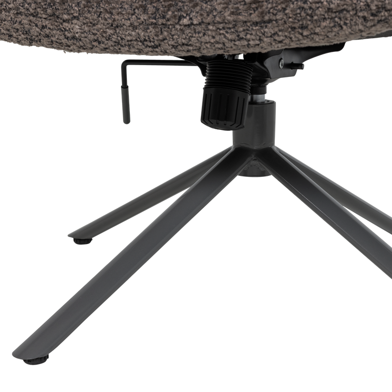 WOOOD Soren Justerbar Snurrfåtölj i Ullig Brun