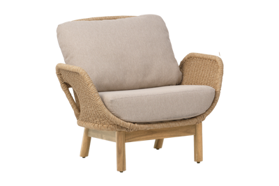 Brafab Lily Fåtölj Twist Straw / Plush Wheat / Teak