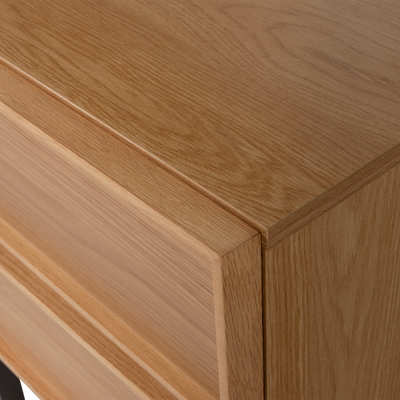 WOOOD Tours Nattduksbord med 2 Lådor i Melamin/MDF