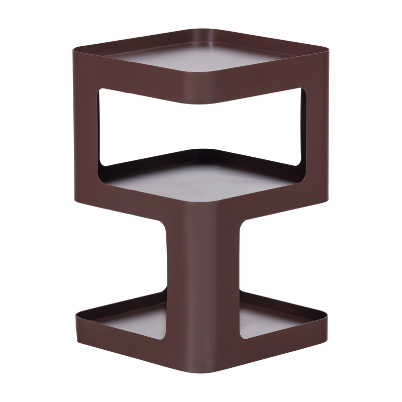 WOOOD Riv Sidobord/Nattduksbord Metall Lila/Brun