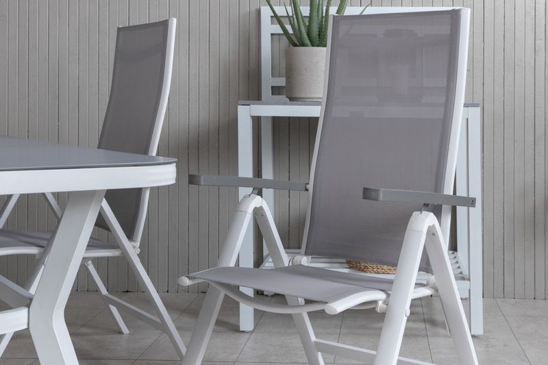 Venture Home Virya, Albany Matgrupp Grå Vit