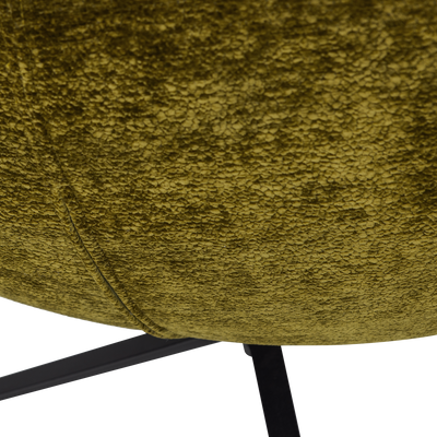 WOOOD Maudi Snurrfåtölj i Grön Chenille