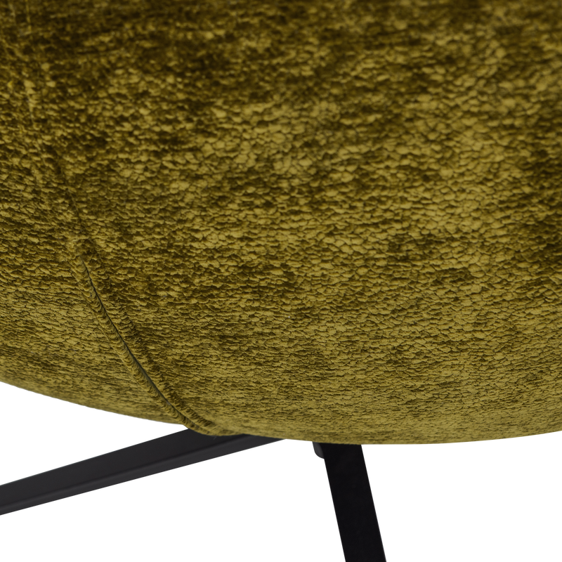 WOOOD Maudi Snurrfåtölj i Grön Chenille