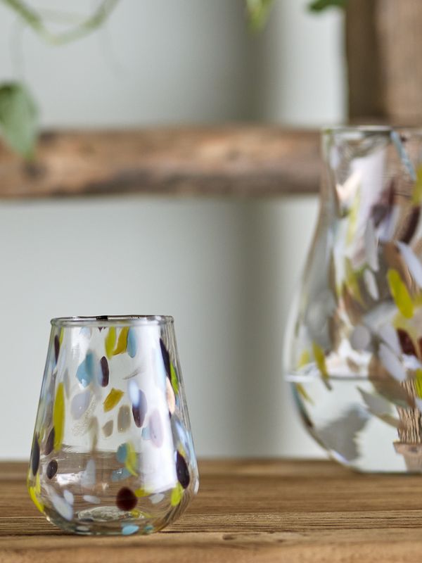 Creative Collection Kenji Dricksglas, Gul, Recycled Glas - 6-pack