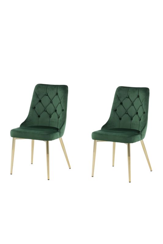 Venture Home Velvet Deluxe Matstol 2-pack