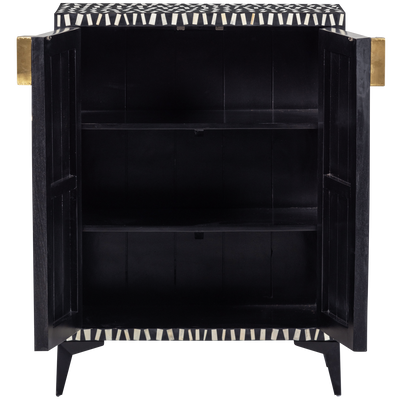 WOOOD Menne Skåp i Mangoträ och Beninlägg