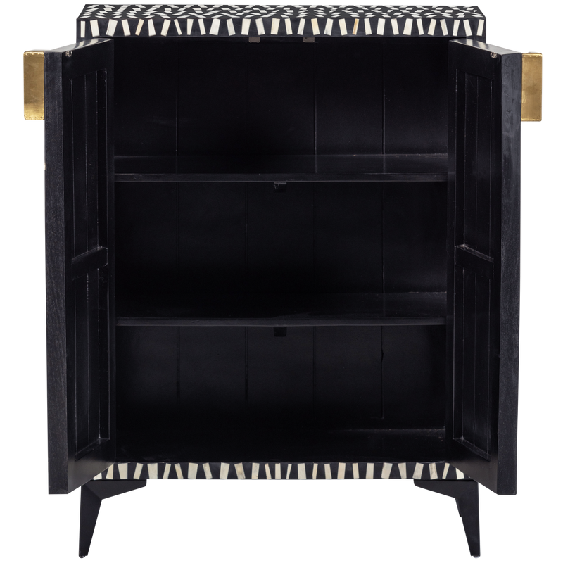 WOOOD Menne Skåp i Mangoträ och Beninlägg