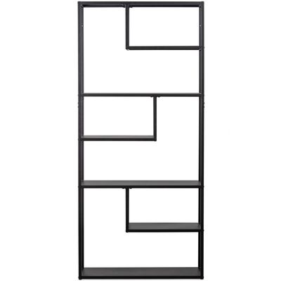 WOOOD TEUN VAKKENKAST ZWART Bokhylla i Svart Metall