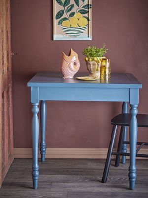 Bloomingville Bassy matbord, blå, granträ