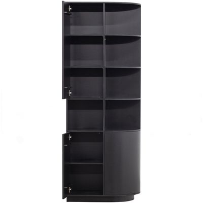 WOOOD FINCA Förvaringsskåp Höger 78 cm Tall Djupsvart