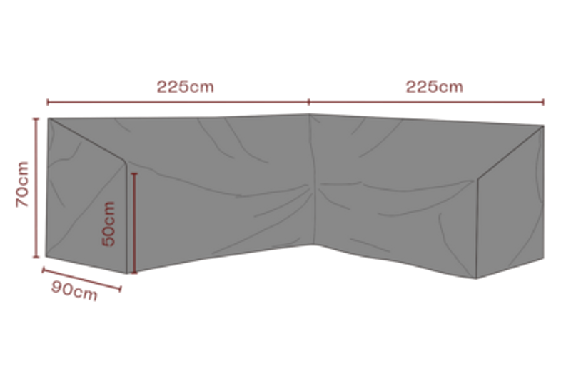 Brafab Möbelskydd Hörnsoffa 225/225x70 cm Waterproof