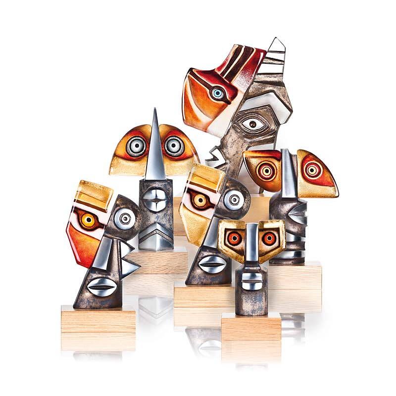 Målerås Orfeus IV Skulptur, Röd/Svart, Limited Edition