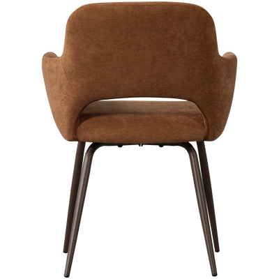 WOOOD Jenny Matstol i Vävd Brun Tyg 2 st