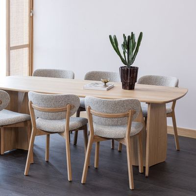 WOOOD Udar Matstol Natur med Träram 2 st