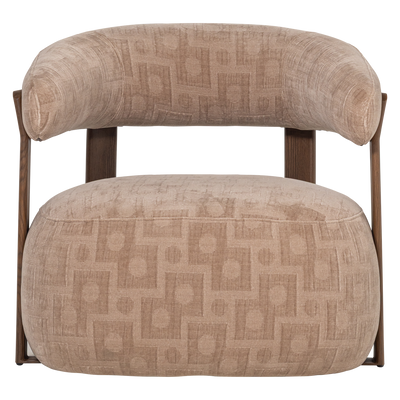 WOOOD Foon Fåtölj med 3D-Strukturerad Sandfärg