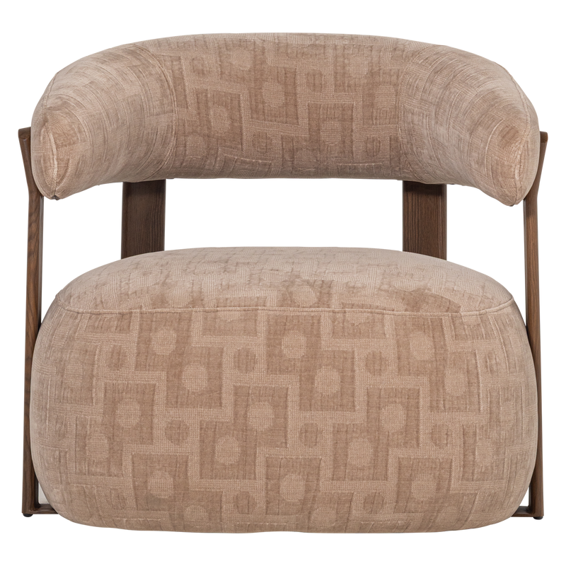 WOOOD Foon Fåtölj med 3D-Strukturerad Sandfärg