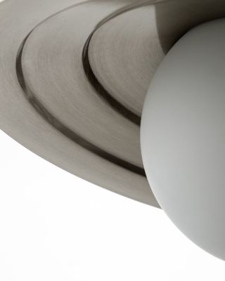 House Doctor Coin Lampa Borstat silverfärg Matt vit