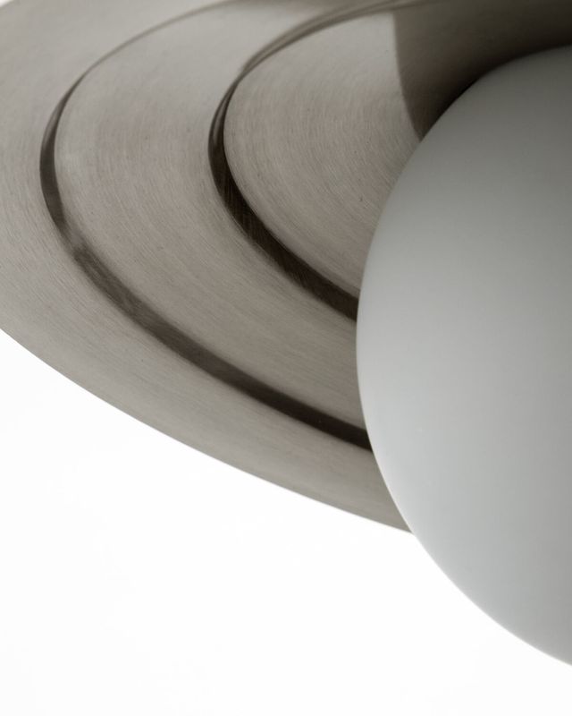 House Doctor Coin Lampa Borstat silverfärg Matt vit