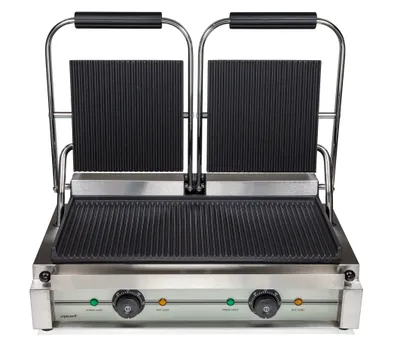 Exxent Klämgrill dubbel, räfflad