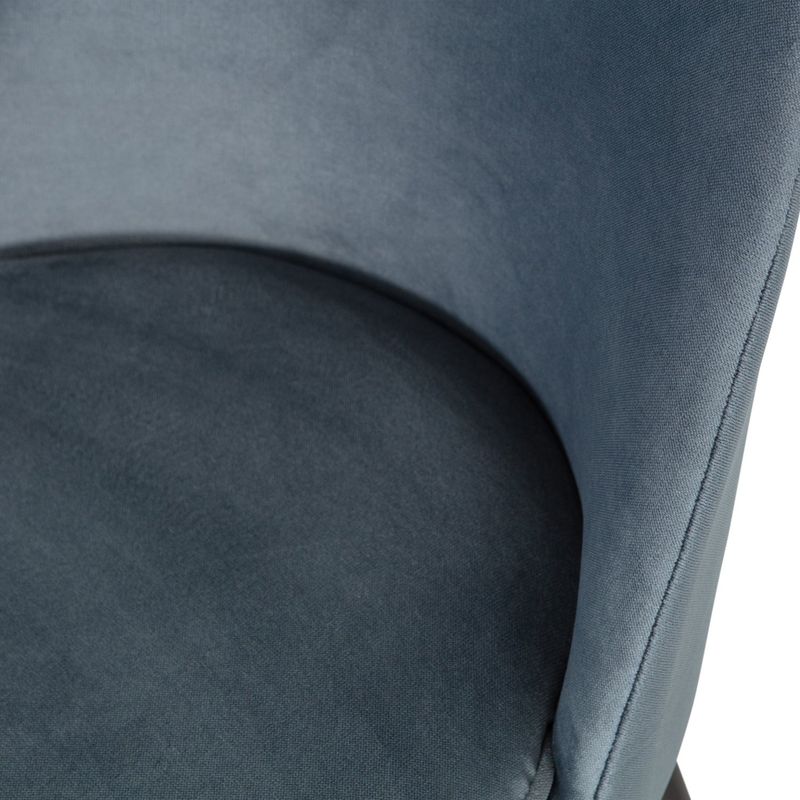 WOOOD Vogue Matstol Velvet Blå 2 st